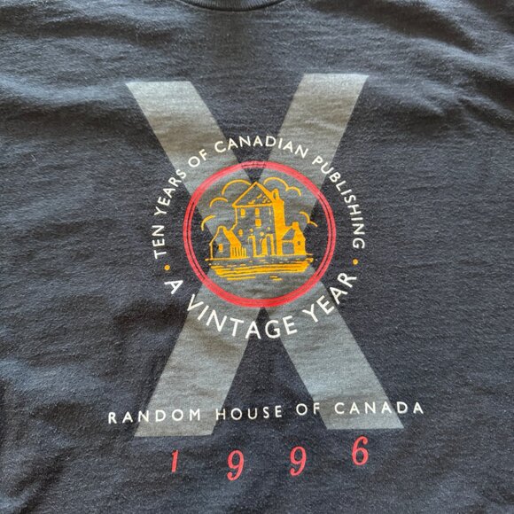 VINTAGE 1996 RANDOM HOUSE OF CANADA T-SHIRT SIZE LARGE - Picture 2 of 5